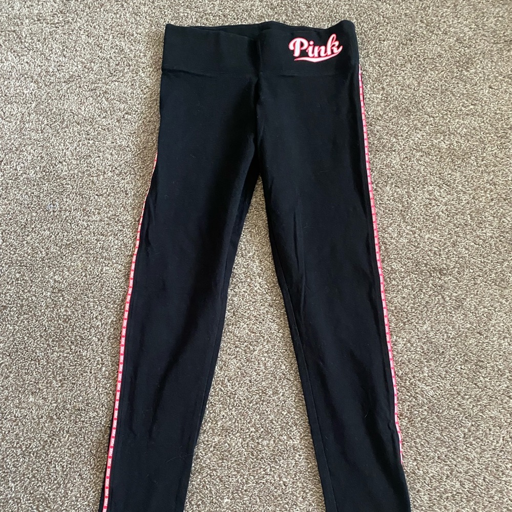 Pink Victoria’s secret leggings sz xs